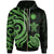 Northern Mariana Zip up Hoodie Green Tentacle Turtle Unisex Green - Polynesian Pride