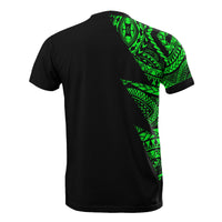 Micronesian Custom All Over T Shirt Micronesian Pattern Green Color - Polynesian Pride