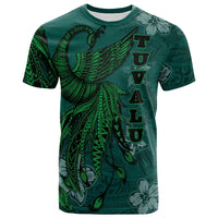 Tuvalu T Shirt Polynesian Phoenix Bird, Fairytales Bird Green Unisex Green - Polynesian Pride