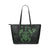 Hawaii Kakau Polynesian Ohana Turtle Map Small Leather Tote - Green Green - Polynesian Pride