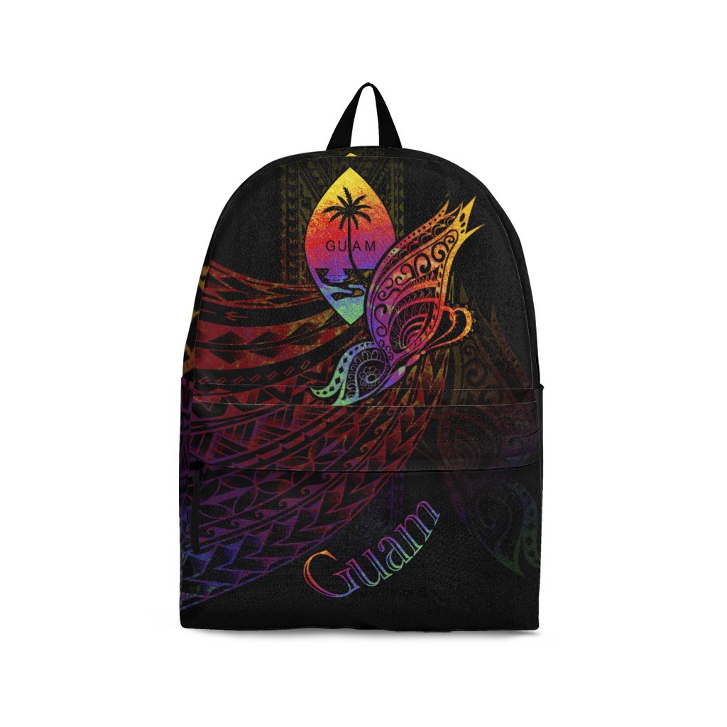 Guam Backpack - Butterfly Polynesian Style Black - Polynesian Pride