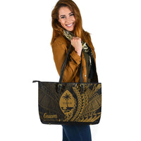 Guam Leather Tote - Wings Style - Polynesian Pride