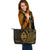 Guam Leather Tote - Wings Style - Polynesian Pride