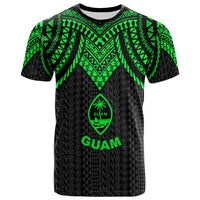 Guam T Shirt Polynesian Armor Style Green Unisex Art - Polynesian Pride