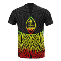 Guam Polynesian T Shirt Reggae Pride Map and Seal - Polynesian Pride