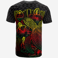 Guam T Shirt Guam Coat of Arms Turtle Hibiscus Reggae - Polynesian Pride