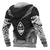 Guam Polynesian Chief Custom Zip up Hoodie Black Version - Polynesian Pride