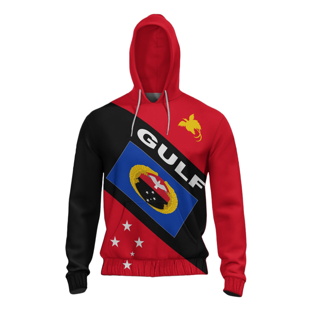 Papua New Guinea Hoodie Gulf Province Unisex Red - Polynesian Pride