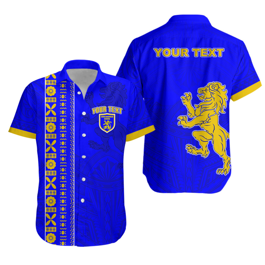 (Custom Personalised) Suva Grammar Hawaiian Shirt Happy Anniversary LT13 Unisex Blue - Polynesian Pride