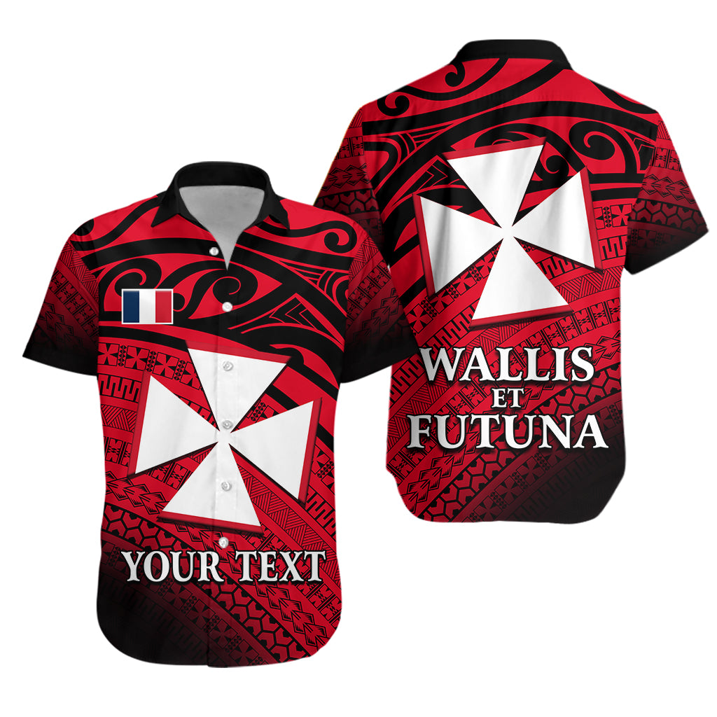 (Custom Personalised) Uvea Chiefdom Wallis et Futuna Hawaiian Shirt Polynesian Pattern and Flag LT13 Unisex Red - Polynesian Pride