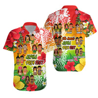 Aloha Poly Fest Matching Dress and Hawaiian Shirt Polynesian Pattern with Tropical Flowers LT14 - Polynesian Pride