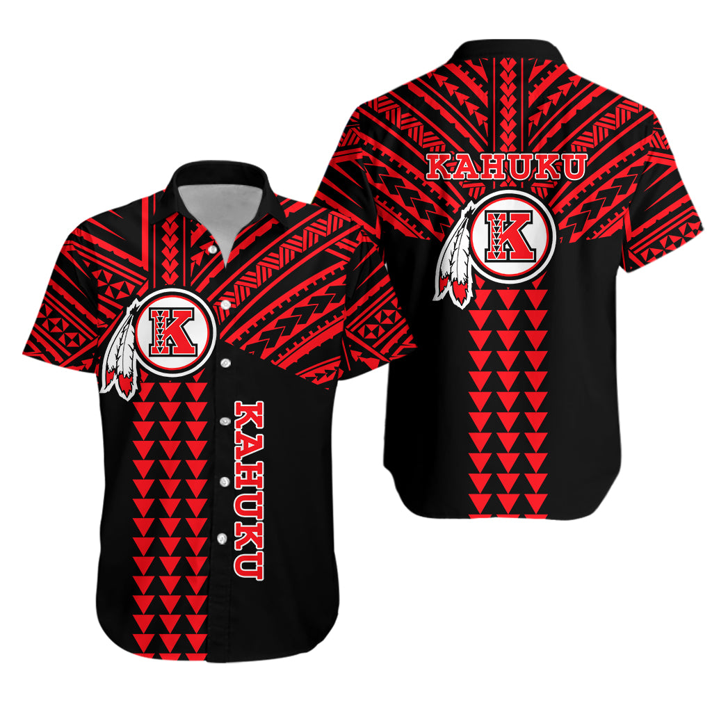 Kahuku Passionate Hawaiian Shirt Hawaii High & Intermediate School LT13 Unisex Black - Polynesian Pride