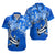 Custom Hawaii Matching Hawaiian Outfit For Couple Polynesia Blue Sea Turtle Honu and Hammerhead Shark LT13 - Polynesian Pride