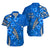 (Custom Personalised) Hawaii Hawaiian Shirt Polynesia Blue Hibiscus and Map Mystical LT13 Unisex Blue - Polynesian Pride