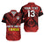 (Custom Text and Number) Tonga Rugby MMT Hawaiian Shirt Ngatu Mate Maa Tonga Grunge LT13 Red - Polynesian Pride