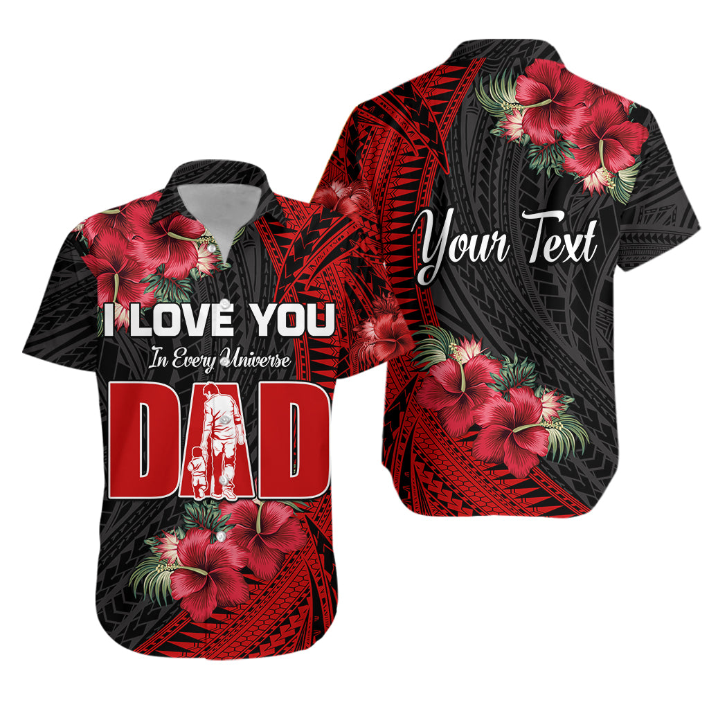 (Custom Personalised) Happy Fathers Day Hawaiian Shirt Polynesian Best Dad Ever LT13 Unisex Red - Polynesian Pride