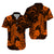 Polynesian Couple Outfits Hawaii Matching Dress and Hawaiian Shirt Polynesia Orange Beautiful Hula Girl LT13 - Polynesian Pride