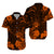 Hawaii Matching Dress and Hawaiian Shirt Polynesia Orange Cool Shaka Sign LT13 - Polynesian Pride