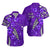 (Custom Personalised) Hawaii Hawaiian Shirt Polynesia Purple Hibiscus and Map Mystical LT13 Unisex Purple - Polynesian Pride