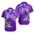 Custom Polynesian Hammerhead Shark Matching Hawaiian Outfits For Couples Purple LT13 - Polynesian Pride