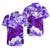 (Custom Personalised) Hawaii Hawaiian Shirt Purple Polynesian Turtle and Hibiscus LT13 Unisex Purple - Polynesian Pride