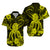 His And Her Hawaiian Matching Outfits Hawaii Matching Polynesia Yellow Octopus Dress and Hawaiian Shirt LT13 - Polynesian Pride