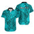 (Custom Personalised) Hawaii Hawaiian Shirt Polynesian Tribal Art Ver.01 LT14 Turquoise - Polynesian Pride