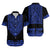 Custom Polynesian Matching Dress and Hawaiian Shirt Dashiki with Polynesian Tattoo Royal Blue Version LT14 - Polynesian Pride