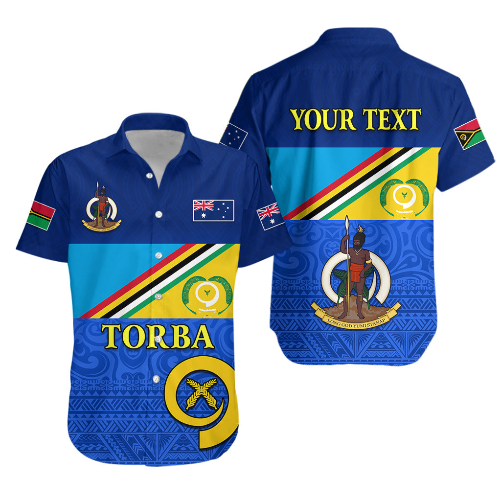 (Custom Personalised) Torba Vanuatu Province Hawaiian Shirt Mix Australia Flag LT13 Unisex Blue - Polynesian Pride