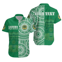 Custom Tonga Saineha High School Matching Dress and Hawaiian Shirt Tongan Ngatu Pattern LT14 - Polynesian Pride