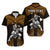 (Custom Personalised) Hawaii Hawaiian Shirt Hawaiian Warrior With Weapon Polynesian Ver.07 LT14 Gold - Polynesian Pride