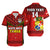 (Custom Text And Number) Tonga Rugby Hawaiian Shirt Mate Maa Tonga Pacific Ngatu Black LT14 Red - Polynesian Pride