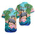 (Custom Personalised) Polynesian Turtle Coconut Tree And Orchids Hawaiian Shirt LT14 Unisex Blue - Polynesian Pride