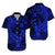 Polynesian Hawaiian Shirt Blue Hawaiian Tribal Hammerhead Shark LT14 Unisex Blue - Polynesian Pride