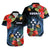 Kosrae State Matching Dress and Hawaiian Shirt Polynesian Hibiscus Flowers LT14 - Polynesian Pride