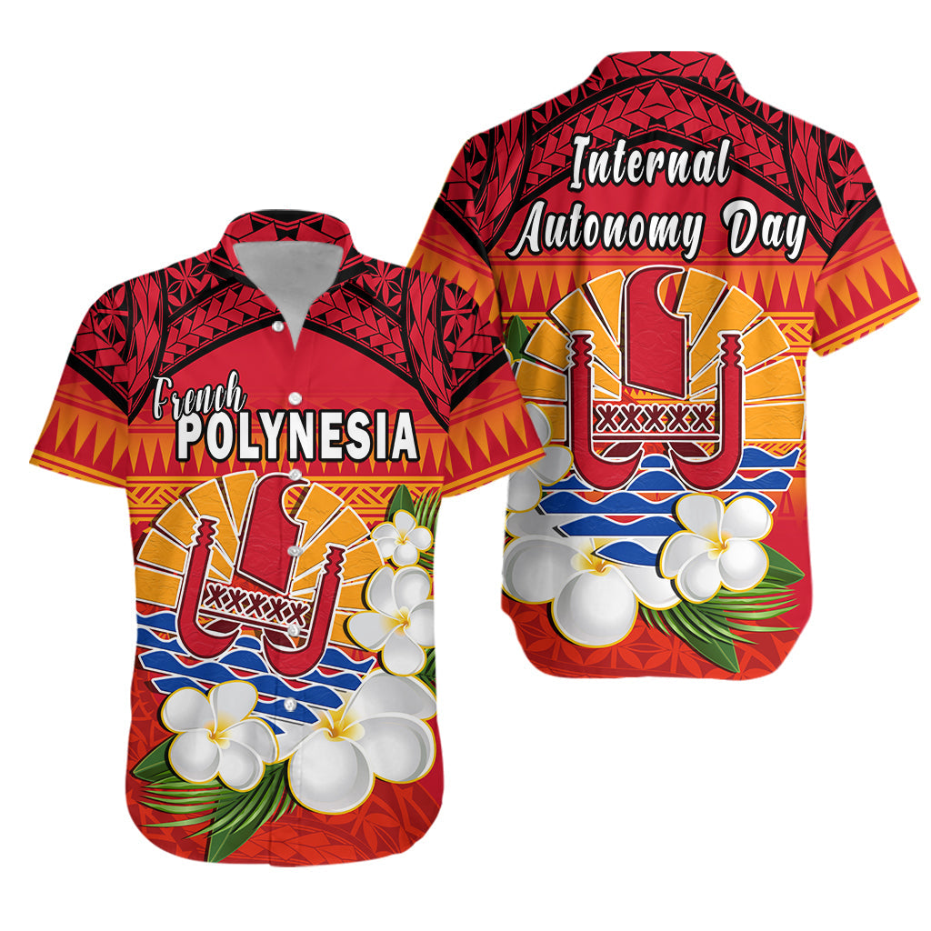 French Polynesia Hawaiian Shirt Happy Internal Autonomy Day Special Version LT14 Unisex Red - Polynesian Pride