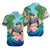 Polynesian Turtle Coconut Tree And Orchids Matching Dress and Hawaiian Shirt LT14 - Polynesian Pride