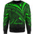 Hawaii Sweatshirt - Cross Style Green Color Unisex Black - Polynesian Pride