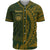 Hawaii Baseball Shirt - Green Wings Style Unisex Gold - Polynesian Pride