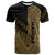 Hawaii T Shirt Gold Color Symmetry Style Unisex Black - Polynesian Pride