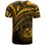 Hawaii T Shirt Gold Color Cross Style - Polynesian Pride