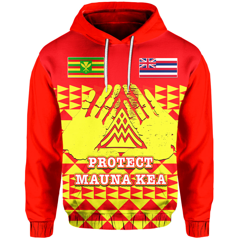 Custom Hawaii Hoodie Protect Mauna Kea LT6 Unisex Red - Polynesian Pride