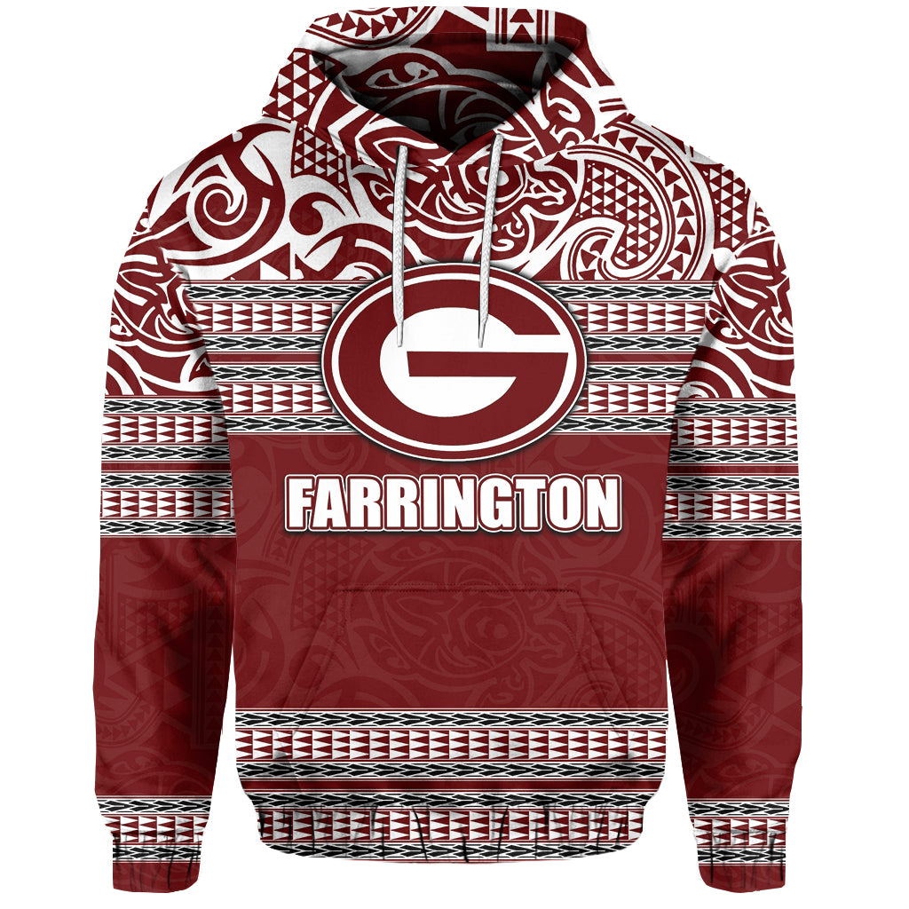 Custom Hawaii Farrington High School Hoodie No.1 LT6 Unisex Maroon - Polynesian Pride