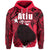 Custom Cook Islands Hoodie Atiu LT6 Unisex Red - Polynesian Pride