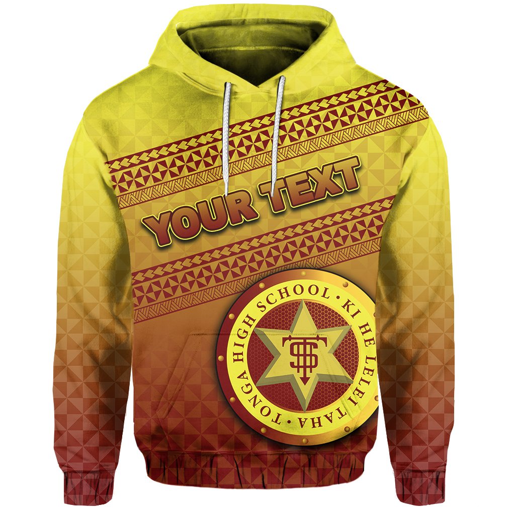 Custom Tonga High School Hoodie Simple Style Unisex Yellow - Polynesian Pride