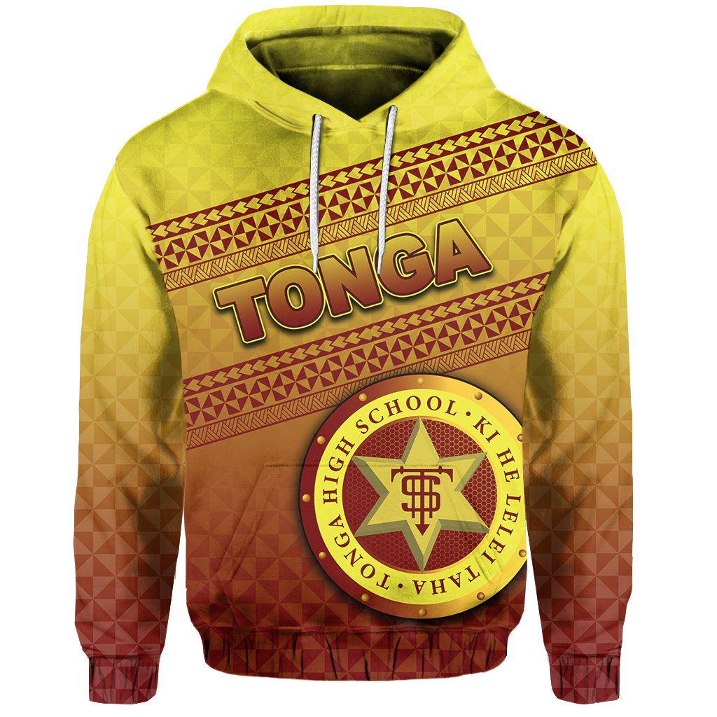 Tonga High School Hoodie Simple Style Unisex Yellow - Polynesian Pride