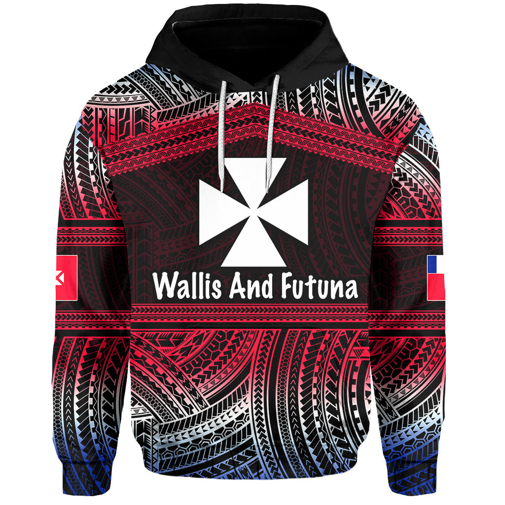 Custom Wallis and Futuna Hoodie Polynesian LT6 Unisex Red - Polynesian Pride