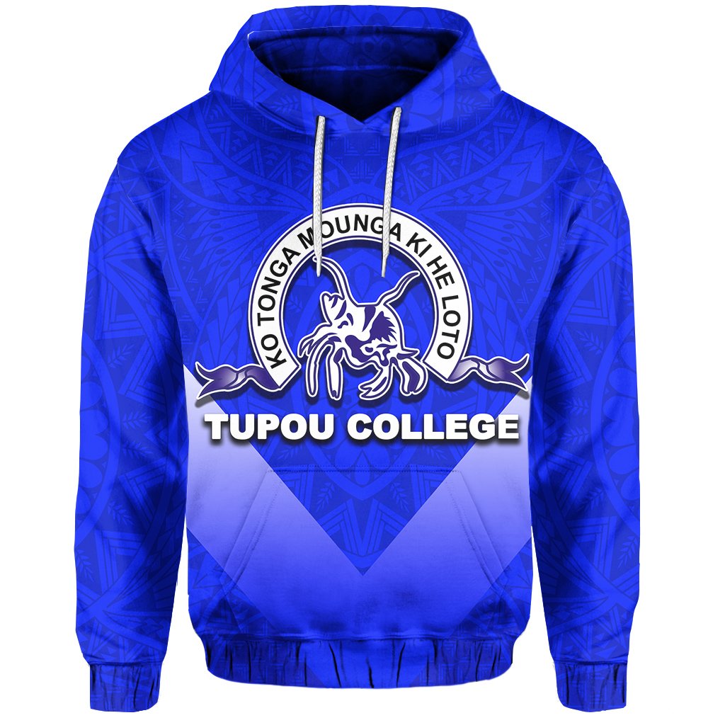 Tupou College Toloa Hoodie Polynesian Style Unisex Blue - Polynesian Pride