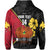 (Custom Text and Number) The Kumuls PNG Hoodie Papua New Guinea Polynesian Dynamic Style Black LT14 - Polynesian Pride