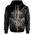 New Caledonia Zip Hoodie Octopus Style White Color Unisex White - Polynesian Pride
